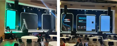 Πλαίσια Led Οθονών 'Halo Effect' - Stage Background
